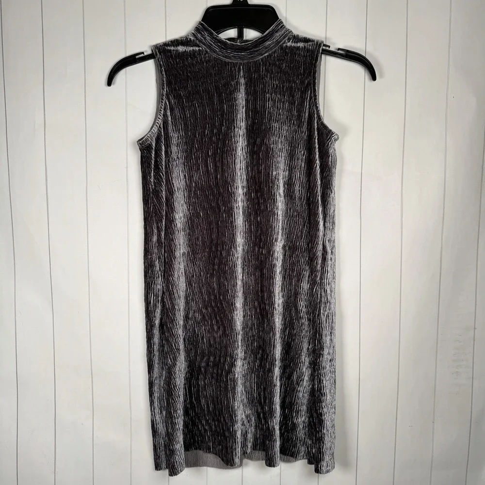 For All Seasons by‎ Paper Crane Gray Velour Tank Dress Knee Length Girls Small